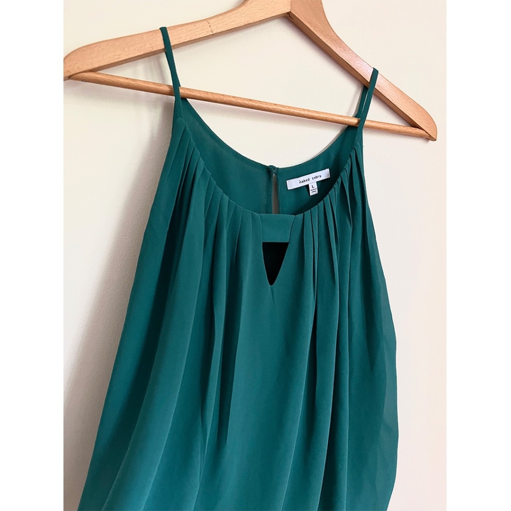 Turquoise Sleeveless Blouse - Size L